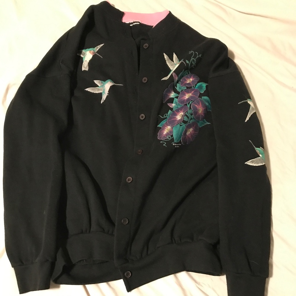Vintage Hummingbird Overthrow